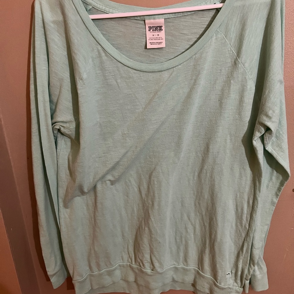 Pink Victoria secert long sleeve top size medium